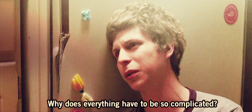 A gif of Michael Cera feeling defeated