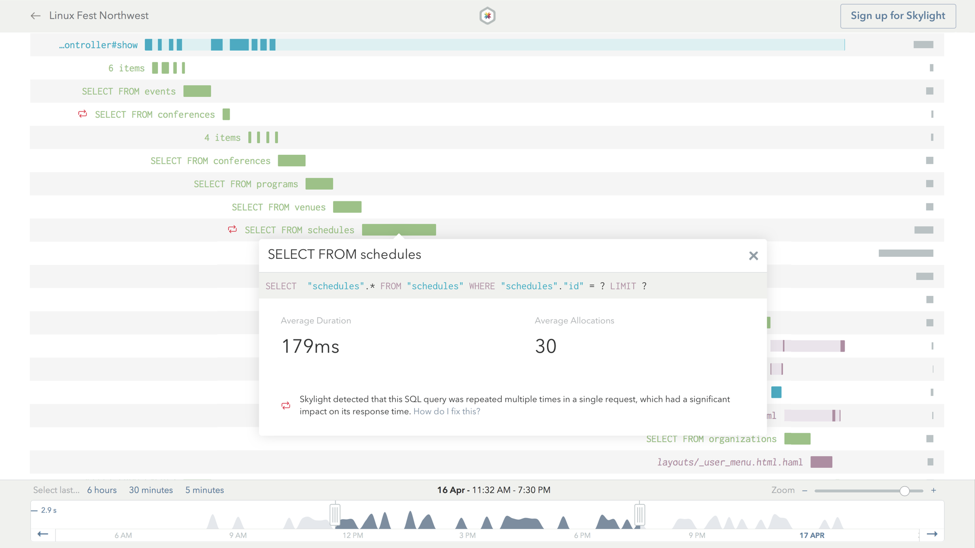 Skylight Endpoint Event Detail Popover